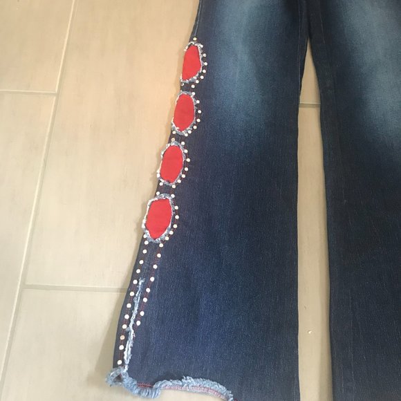 Vintage Lazer Jeans with Embellished Bootcut NWOT - Picture 4 of 8